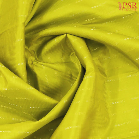 Olive Yellow Fancy Kanchipuram Silk Saree
