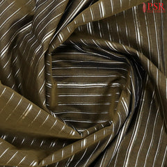 Dark Bronze Olive Semi Silk Cotton Saree