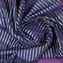 Dark Blue Ikkat Cotton Saree