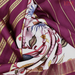 Pale Pink Mysore Silk Saree