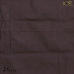 Dark Brown Kalakshetra Kovai Cotton Saree