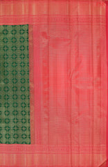 Dark Green Bridal Kanchipuram Silk Saree