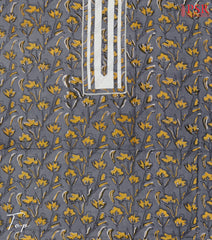 Grey Cotton Dress Material