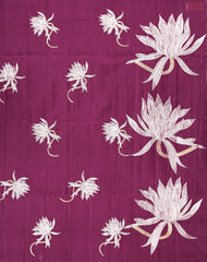 Tyrain Purple Kosa Embroidery Saree