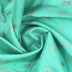 Pearl Aqua Kanchipuram Silk Saree