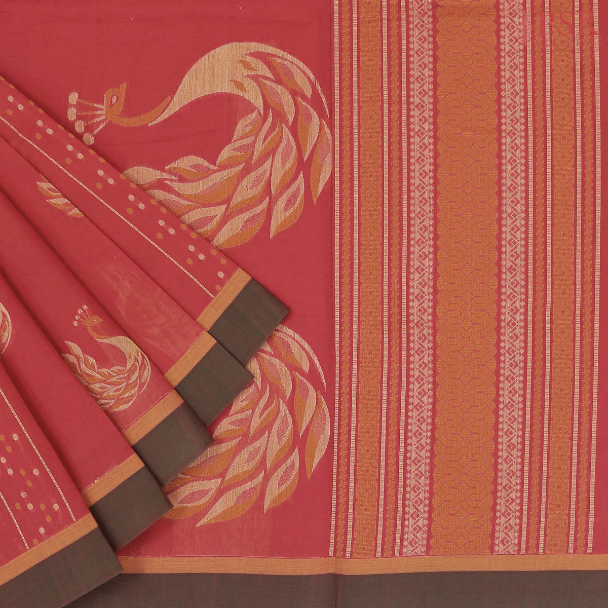 Red Kovai Cotton Saree