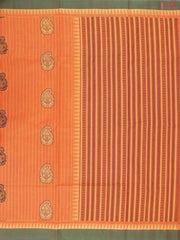 Orange Kovai Cotton Saree