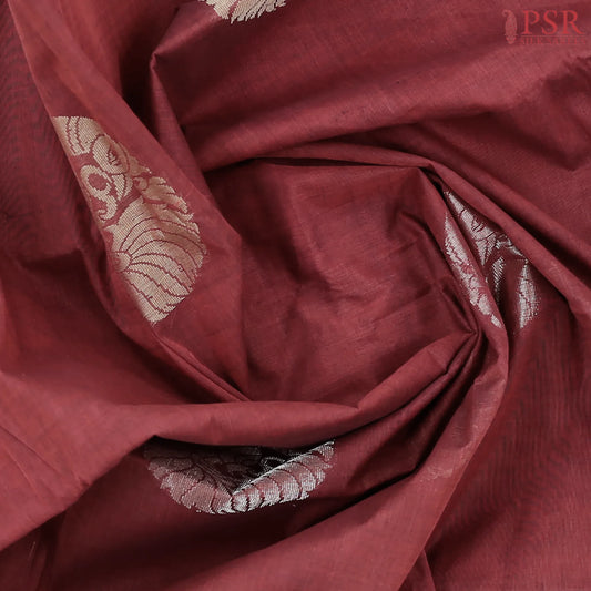 Maroon Kovai Cotton Saree