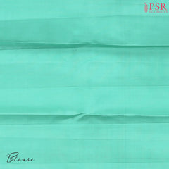 Pearl Aqua Kanchipuram Silk Saree
