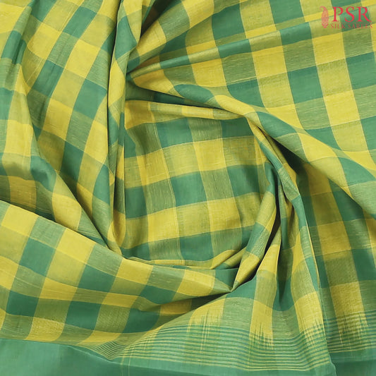 Green & Yellow Kovai Cotton Saree