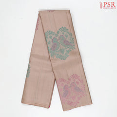 Heather Peach Kanchipuram Silk Saree