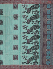 Lake Teal Kovai Cotton Saree