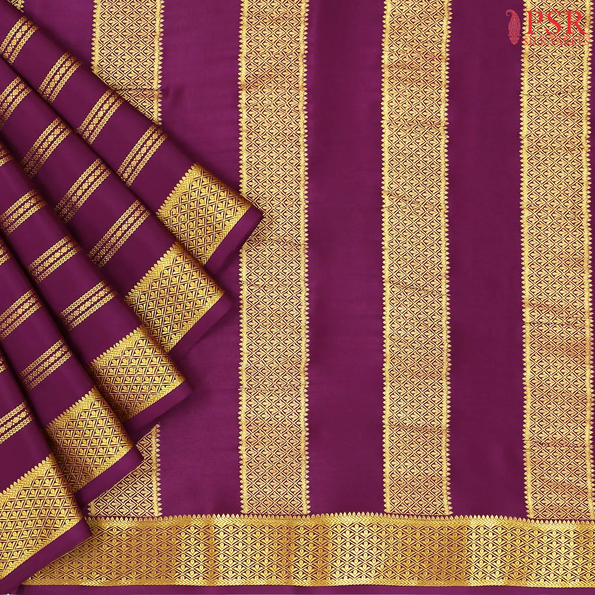 Cream Yellow Mysore Silk Saree