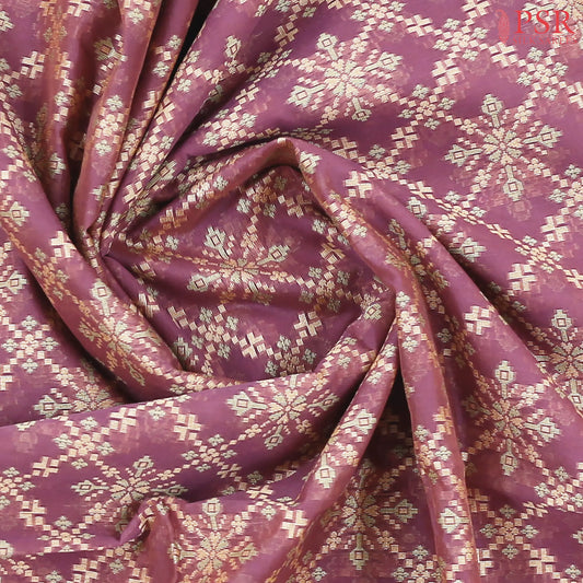 Onion Pink Banaras Silk Cotton Saree