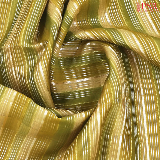 Olives Banaras Kora Organza Saree