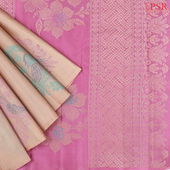 Heather Peach Kanchipuram Silk Saree