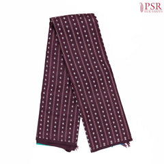 Dark Burgundy Kanchipuram Silk Saree