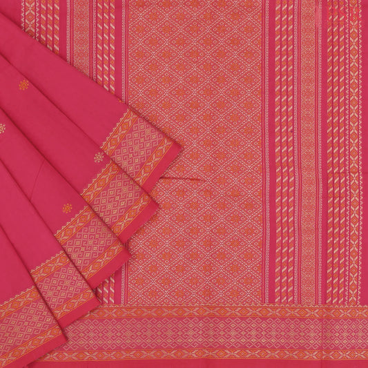 Cerise Pink Kovai Cotton Saree