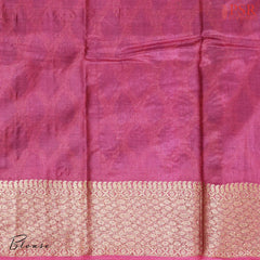 Peacock Blue Banaras Tussar Silk Saree