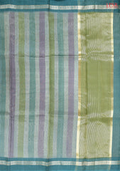 Teal Semi Chiniya Saree