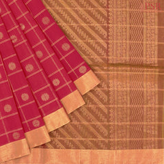 Hot Pink Silk Cotton Saree