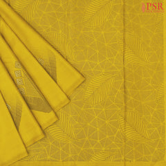 Medallion Yellow Kanchipuram Silk Saree