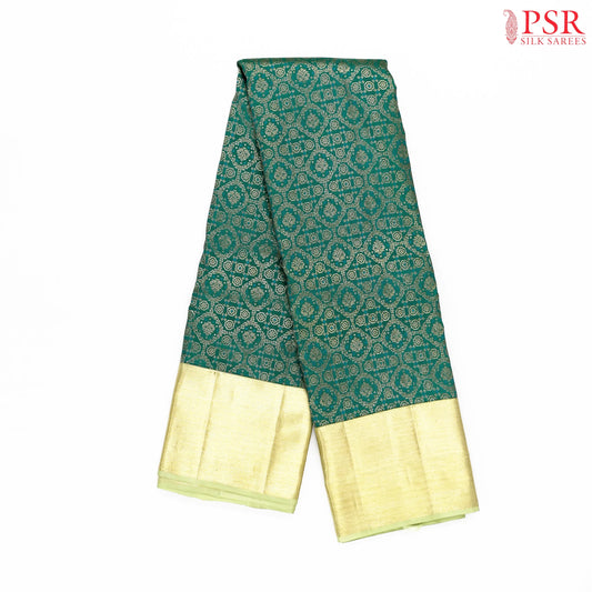 Persian Green Kanchipuram Jacquard Silk Saree