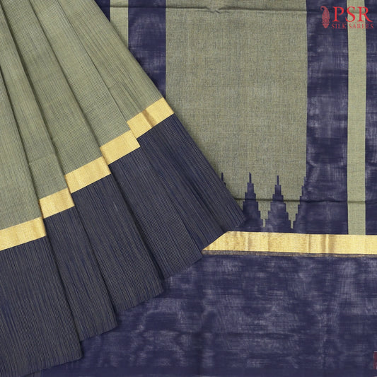 Dark Olive Kovai Cotton Saree