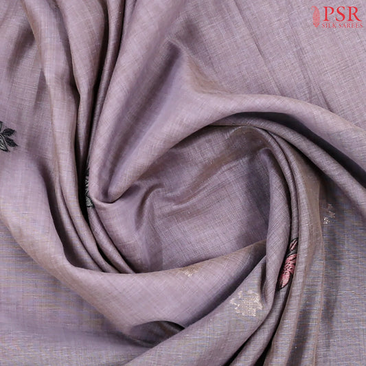 Dark Lavender Ghicha Cotton Saree