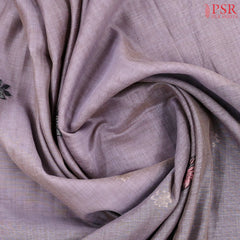 Dark Lavender Ghicha Cotton Saree