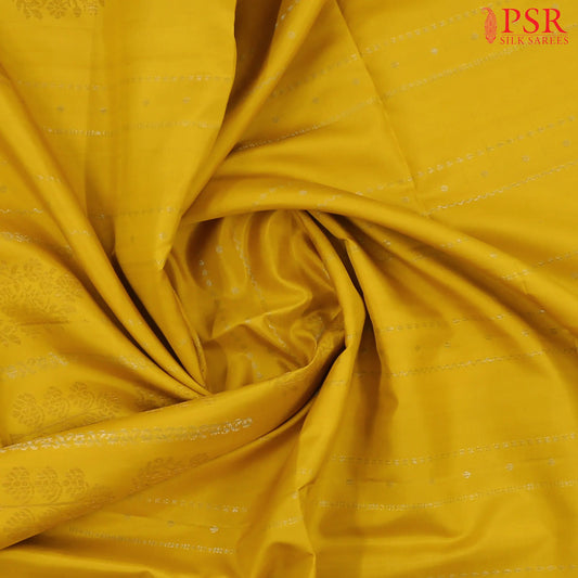 Mustard Yellow Soft Silk Saree