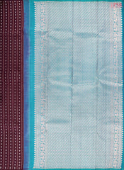 Dark Burgundy Kanchipuram Silk Saree