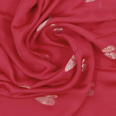 Hot Pink Banarasi Habutai Satin Saree