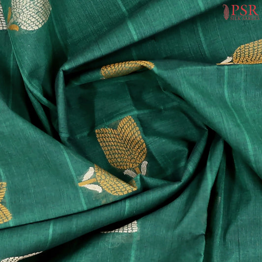 Dark Green Kovai Cotton Saree