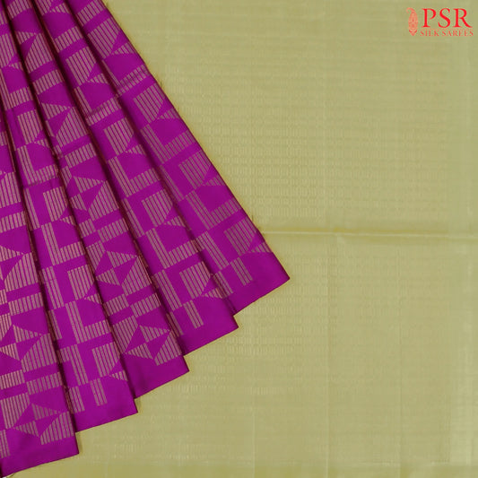 Magenta Purple Soft Silk Saree