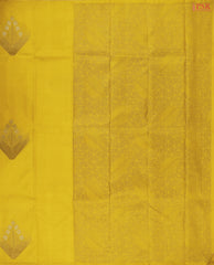 Medallion Yellow Kanchipuram Silk Saree