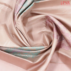Heather Peach Kanchipuram Silk Saree