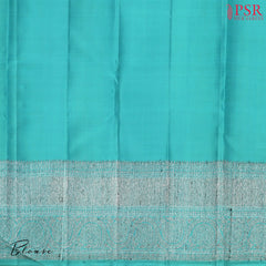 Belize Blue Kanchipuram Silk Saree