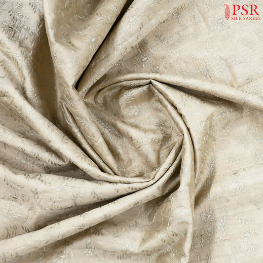 Beige Kosa Embroidery Saree