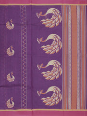 Dark Purple Kovai Cotton Saree
