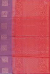 Mauve Purple Semi Silk Cotton Saree