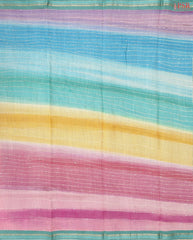 Rainbow Munga Silk Saree