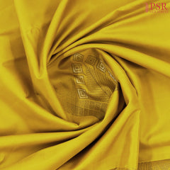 Medallion Yellow Kanchipuram Silk Saree