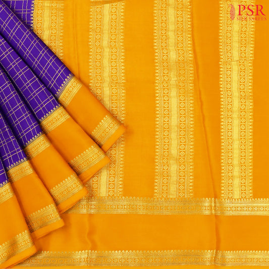 Royal Blue Mysore Silk Saree