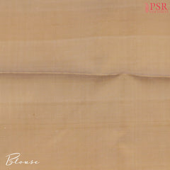 Dove White Printed Silk Saree