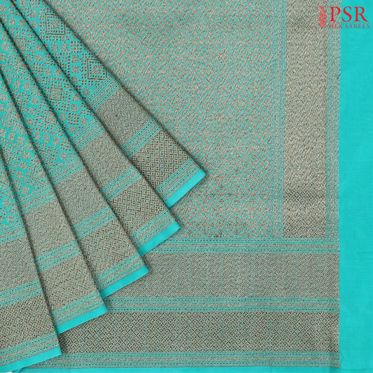 Turquoise Summer Silk Saree