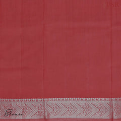 Crimson Red Chiniya Silk Saree