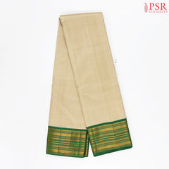 Beige Kanchipuram Silk Saree