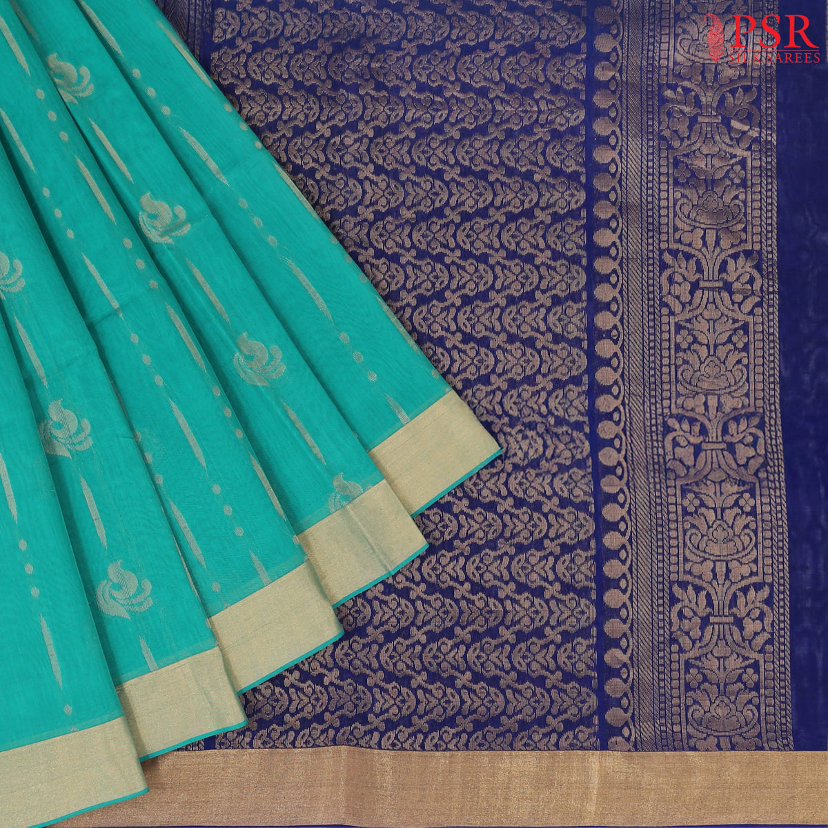 Persian Green Silk Cotton Saree