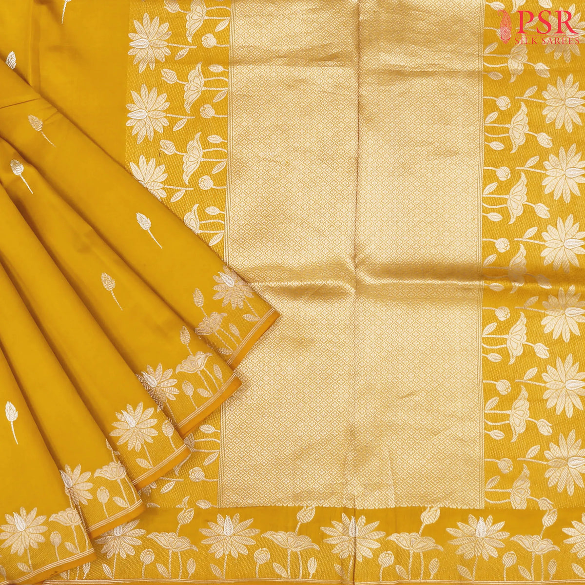 Turmeric Yellow Banaras Silk Saree